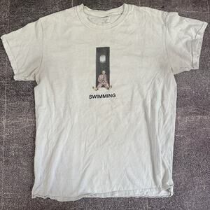 Men's 2018 Mac Miller Swimming White Graphic Hip Hop Rap Faded T Shirt Tee Sz M